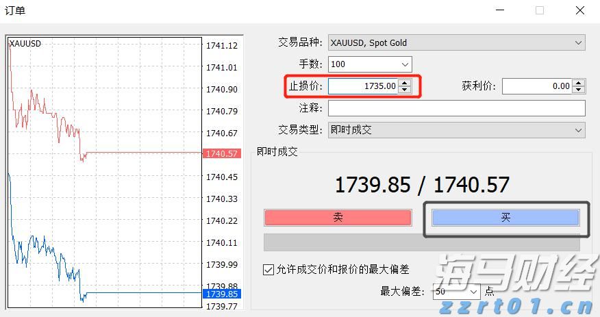 FXCM福汇电脑MT4如何设置止损（图文详解）