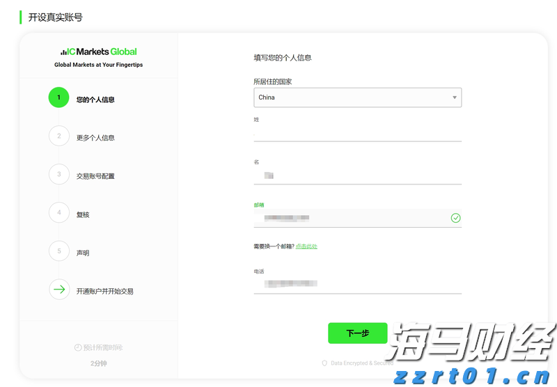 IC MARKETS RAW SPREAD原始点差账户开户教程