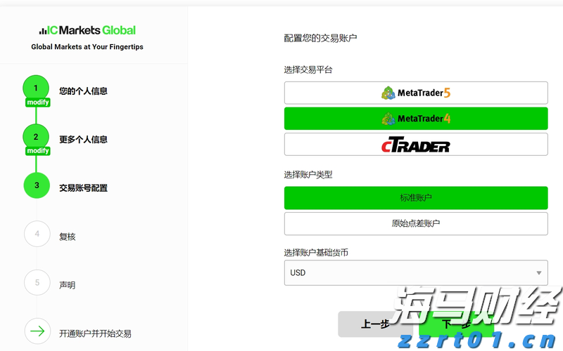 IC MARKETS RAW SPREAD原始点差账户开户教程